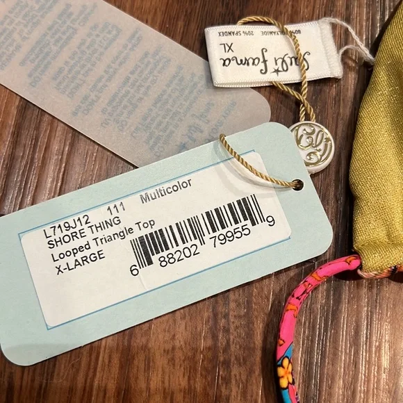 SOLD Luli Fama Shore Thing Reversible Looped Triangle Top - Picture 13 of 16